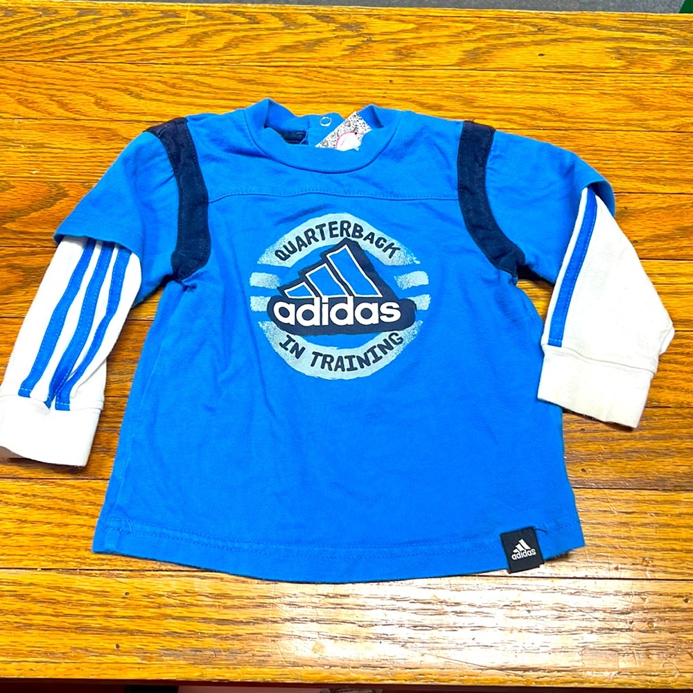 ❤️2/$15❤️5/$25❤️ ADIDAS | “Quarterback in training” L/S top/tee/t-shirt